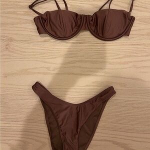 PacSun Brown Bikini Set